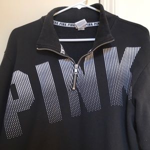 Pink Quarter Zip Sweatshirt